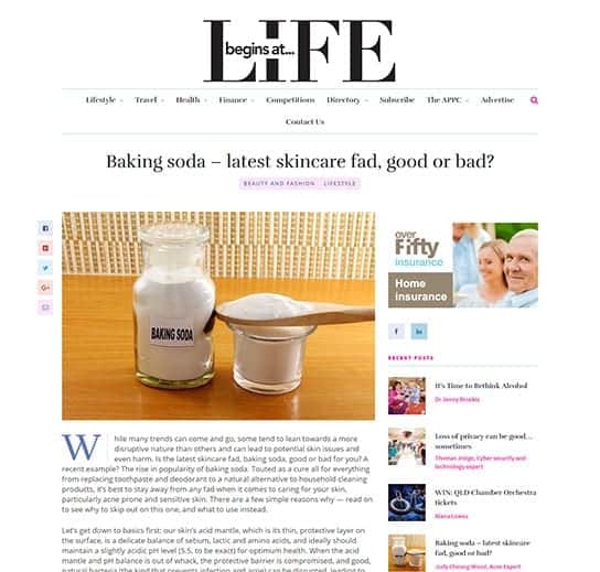 Life Begins At | Baking soda – latest skincare fad, good or bad?