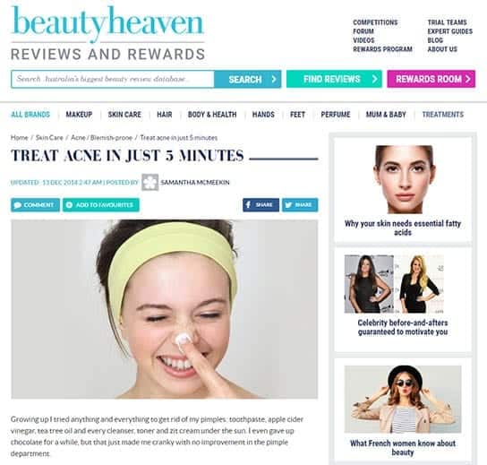 Beauty Heaven. Reviews and Rewards. Treat Acne In Just 5 Minutes.