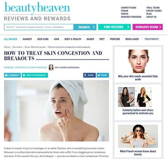 Beauty Heaven. Reviews and Rewards. How To Treat Skin Congestion And Breakouts.