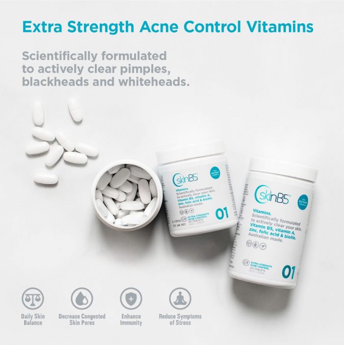 SkinB5 Extra Strength Acne Control Vitamins