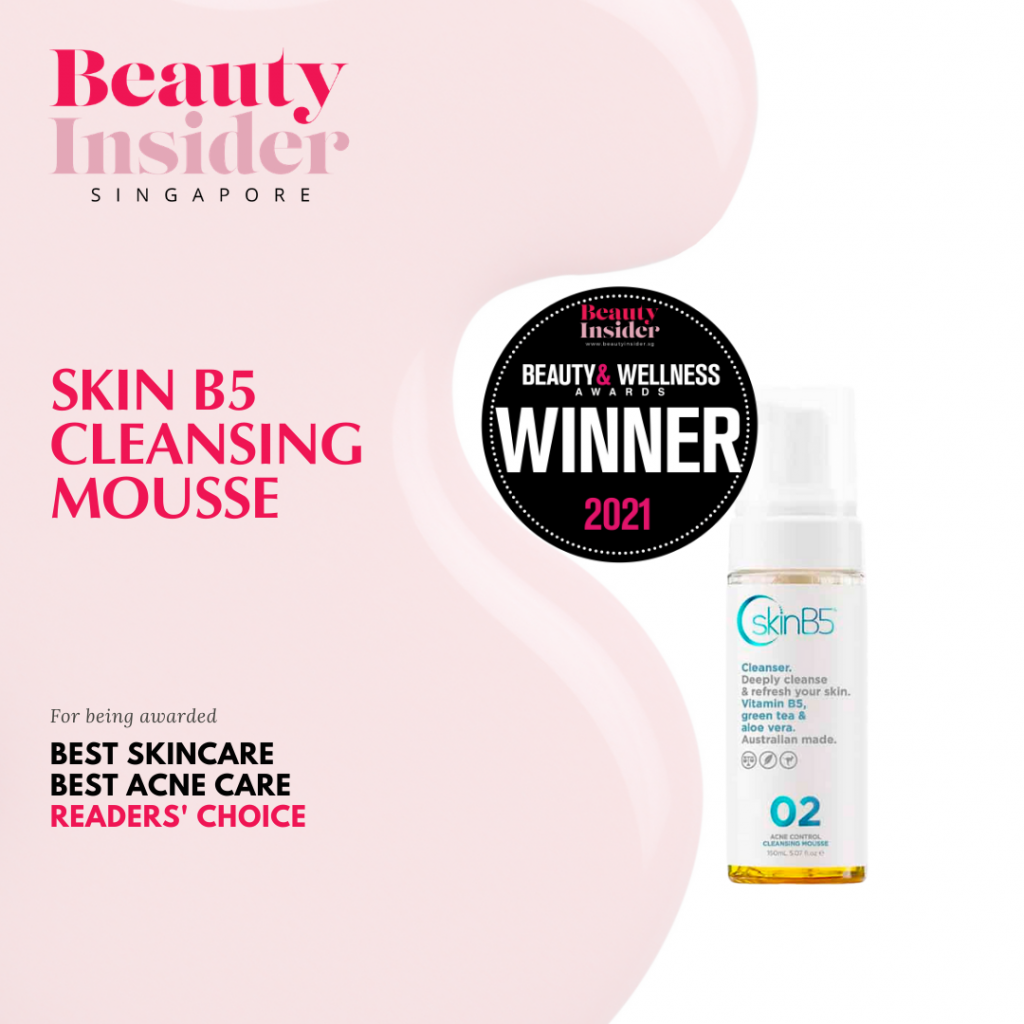 SkinB5 award winning facial cleanser for acne prone skin