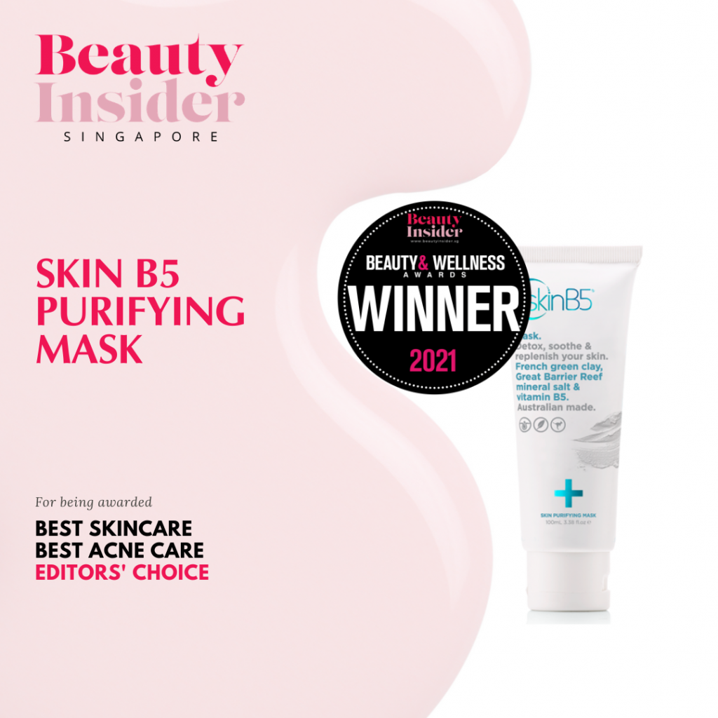 SkinB5 multi-award winning 5-min Skin Purifying Mask for acne prone skin