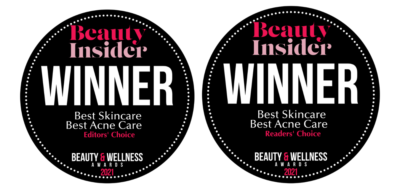 SkinB5 won 2 global top beauty awards Best Skincare, Best Acne Care 2021, Beauty Insider Singapore